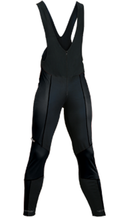Spodnie biegowe OSLO na szelkach czarne