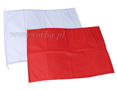 Flaga sygnalizacyjna - biała i czerwona